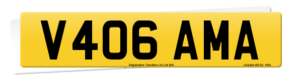 Registration number V406 AMA